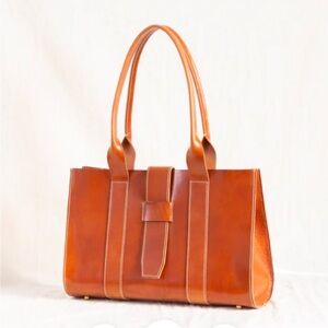 Pennyroyal Leather Siri Designer Artisan Carryall Bag, New